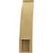 Ekena Millwork 5-inch W x 16-inch D x 22-inch H Lafayette Rough Cedar Woodgrain TimberThane Knee Brace, Primed BRCUR05X16X22LFTRCPR - alternate 6